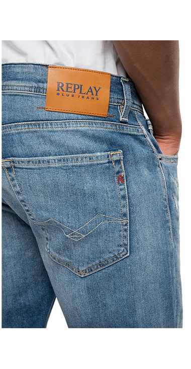 573 BIO 10.5 OZ スーパーストレッチストレートデニムパンツ GROVER 詳細画像